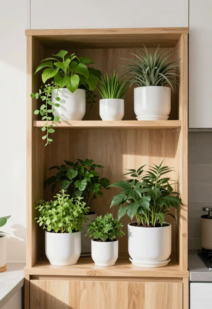 15 Above Cabinet Decor Kitchen Modern Ideas That Shine - 1. Lush Greenery 1