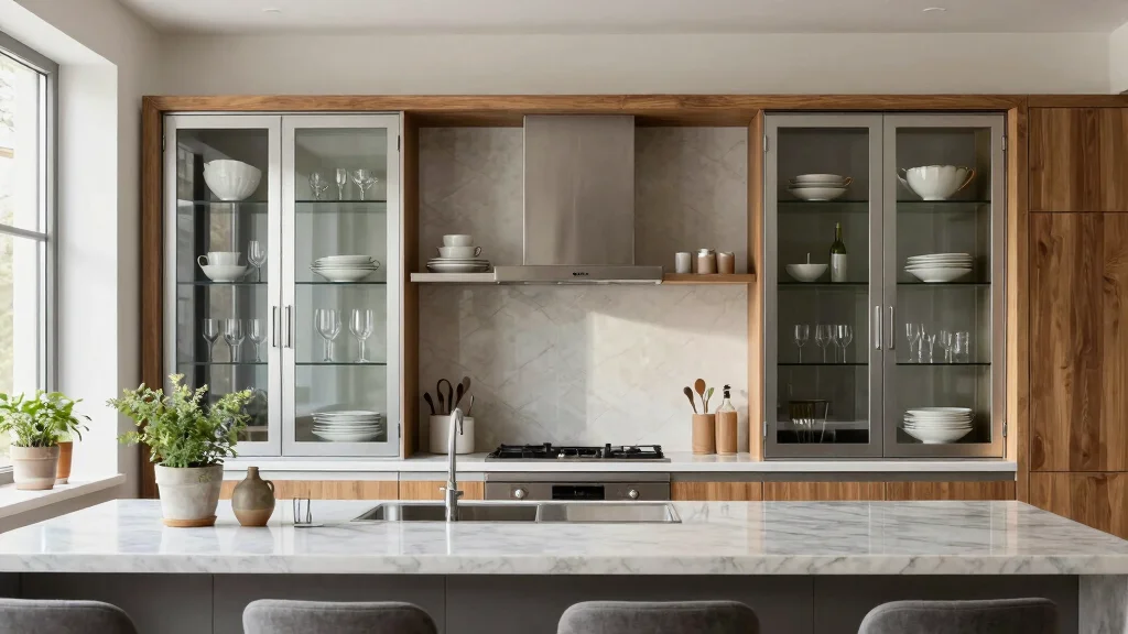 15 Glass Kitchen Cabinets Decor Ideas With Elegant Touch