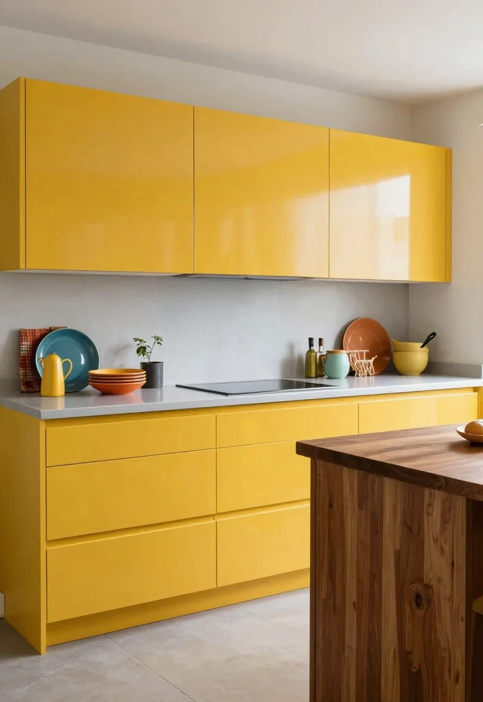 15 Kitchen Cabinets Colors 2026 Trending Ideas That Transform Your Space 10 15 Kitchen Cabinets Colors 2026 Trending Ideas That Transform Your Space - 10. Vibrant Mustard Yellow 1