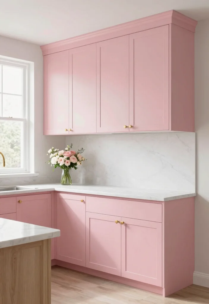 15 Kitchen Cabinets Colors 2026 Trending Ideas That Transform Your Space 3 15 Kitchen Cabinets Colors 2026 Trending Ideas That Transform Your Space - 3. Soft Pink Blush 1