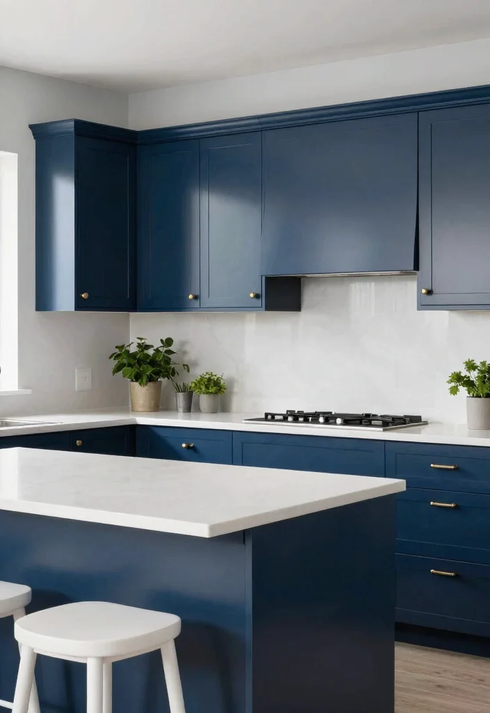 15 Kitchen Cabinets Colors 2026 Trending Ideas That Transform Your Space 4 15 Kitchen Cabinets Colors 2026 Trending Ideas That Transform Your Space - 4. Muted Navy Blue 1