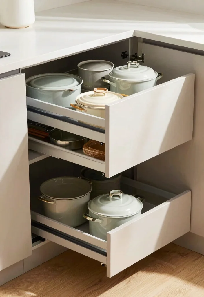 15 Kitchen Cabinets Inside Ideas That Improve Organization - 10. Corner Cabinet Solutions 1