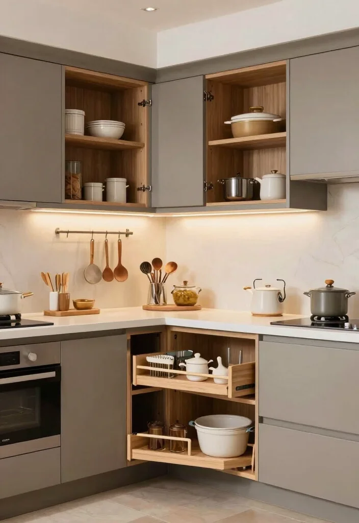 15 Kitchen Cabinets Inside Ideas That Improve Organization - 15. Customized Cabinet Solutions 1