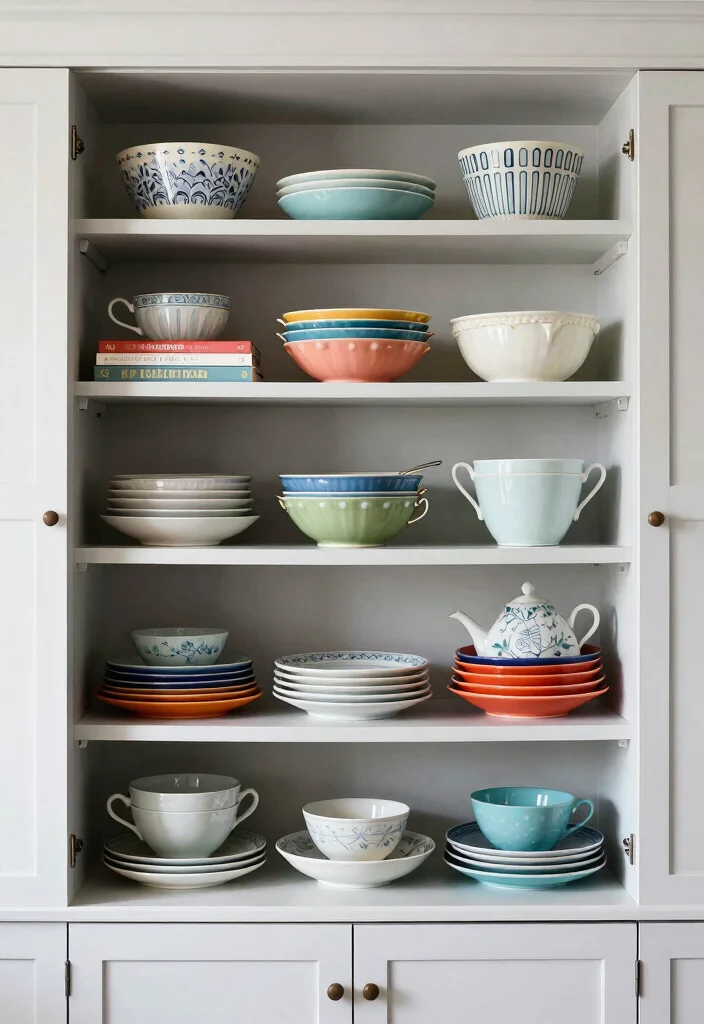 15 Kitchen Cabinets Inside Ideas That Improve Organization - 7. Multi-Tiered Shelves 1