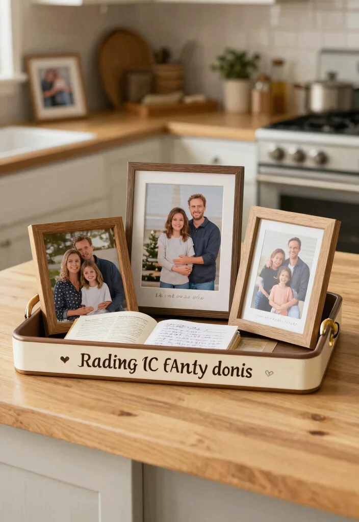 15 Kitchen Tray Decor Countertops Ideas With Styled Layers 10 15 Kitchen Tray Decor Countertops Ideas With Styled Layers - 10. Personalized Family Photo Tray 1