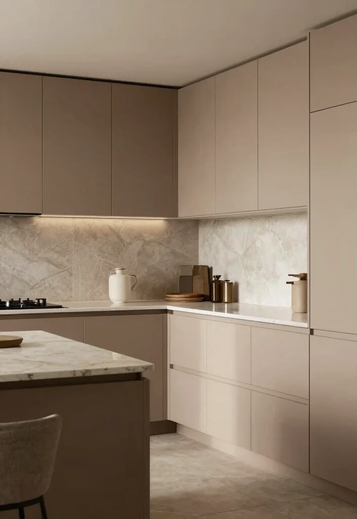 15 Light Brown Kitchen Cabinets Ideas With Cozy Appeal 12 15 Light Brown Kitchen Cabinets Ideas With Cozy Appeal - 12. Monochromatic Chic 1