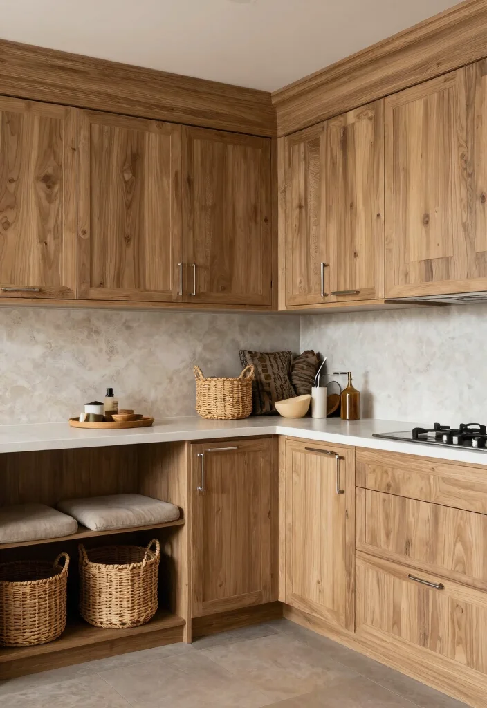 15 Light Brown Kitchen Cabinets Ideas With Cozy Appeal 7 15 Light Brown Kitchen Cabinets Ideas With Cozy Appeal - 7. Textured Elegance 1