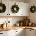 15 Mini Wreaths on Kitchen Cabinets Ideas With Festive Touch
