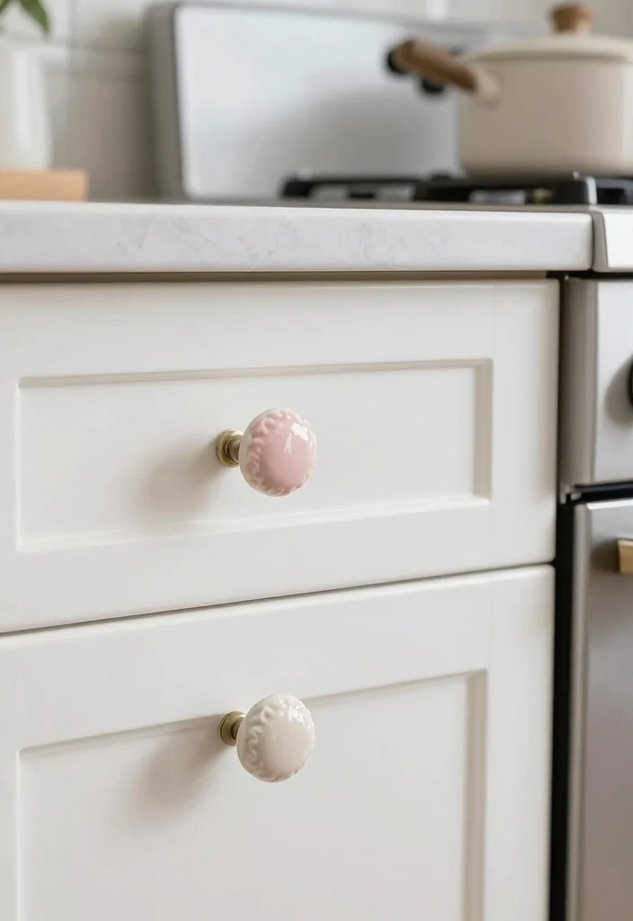 15 Wall of Cabinets Kitchen Ideas With Maximum Storage - 13. Decorative Hardware 1