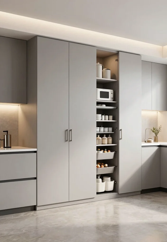 15 Wall of Cabinets Kitchen Ideas With Maximum Storage - 2. Floor-to-Ceiling Cabinets 1