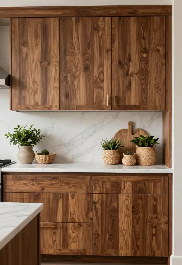 15 Wall of Cabinets Kitchen Ideas With Maximum Storage - 9. Textured Cabinet Finishes 1