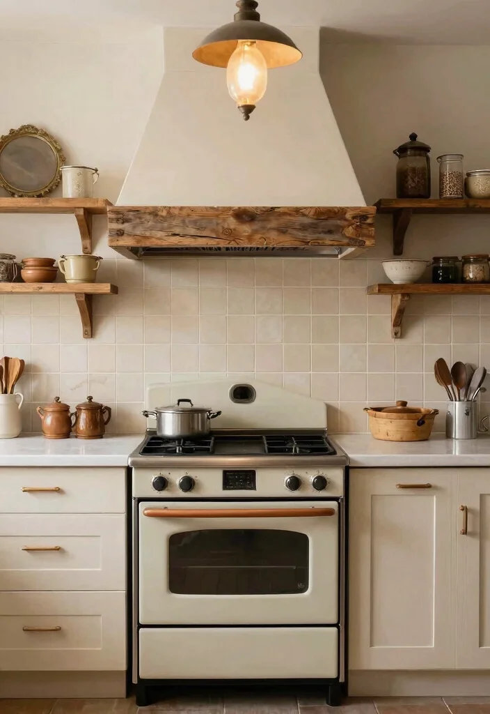 16 Beige Tile Kitchen Ideas With Soft Neutral Elegance 16 16 Beige Tile Kitchen Ideas With Soft Neutral Elegance - 16. Vintage and Antique Accents 1