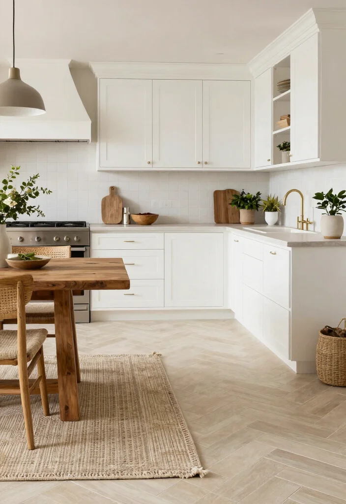 16 Beige Tile Kitchen Ideas With Soft Neutral Elegance 3 16 Beige Tile Kitchen Ideas With Soft Neutral Elegance - 3. Chic Modern Farmhouse 1