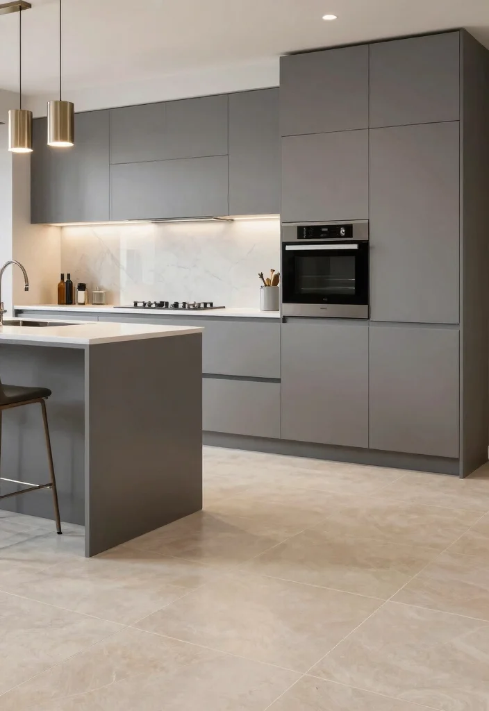 16 Beige Tile Kitchen Ideas With Soft Neutral Elegance 8 16 Beige Tile Kitchen Ideas With Soft Neutral Elegance - 8. Elegant Gray and Beige Combo 1