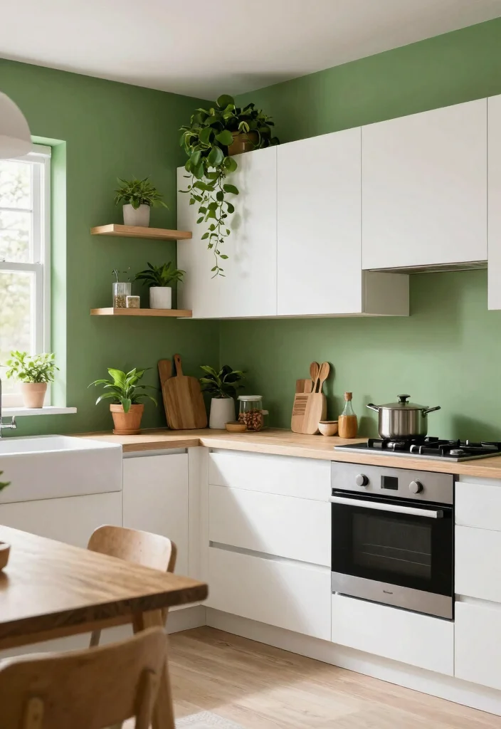 16 Green Kitchen Walls White Cabinets Ideas With Fresh Contrast 17 16 Green Kitchen Walls White Cabinets Ideas With Fresh Contrast - Conclusion 1