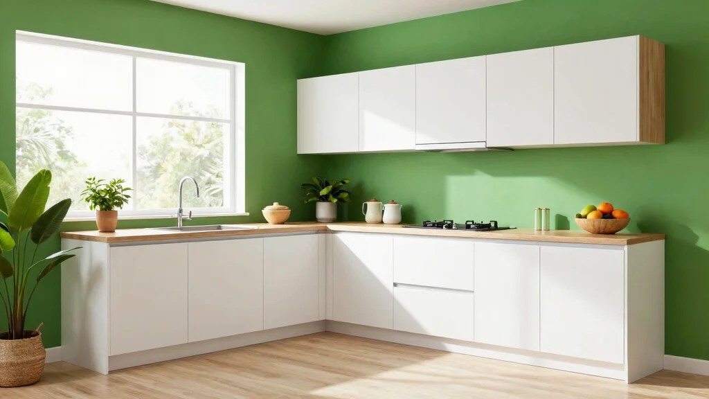 16 Green Kitchen Walls White Cabinets Ideas With Fresh Contrast