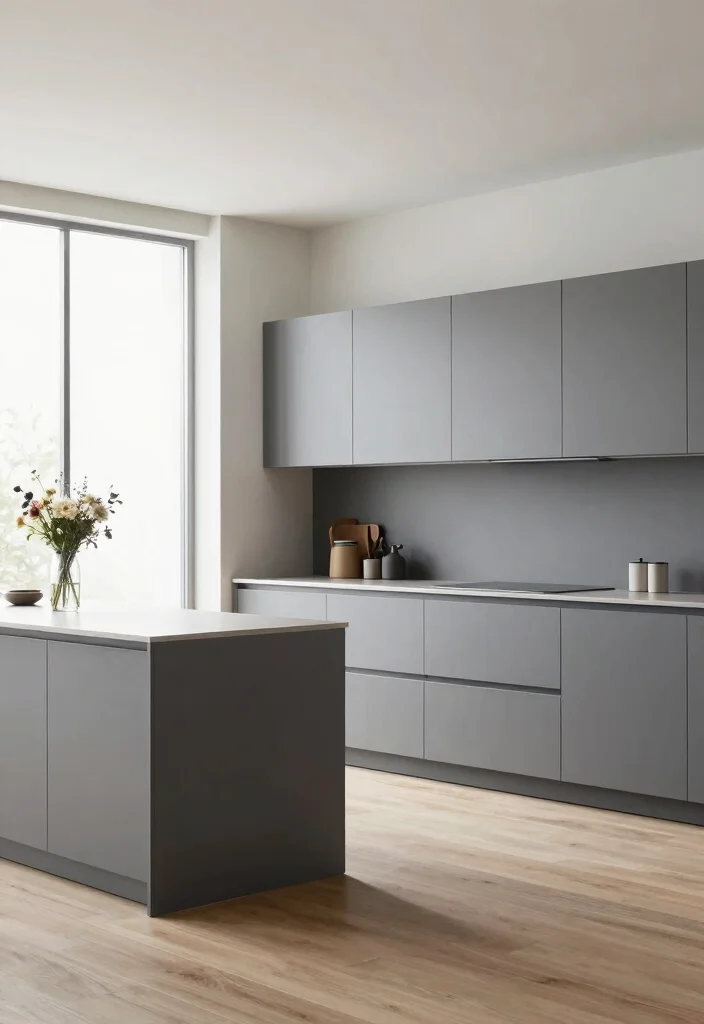 16 Grey Cabinets Kitchen 2026 Trending Ideas With Modern Elegance - 4. Minimalist Grey Cabinets 1