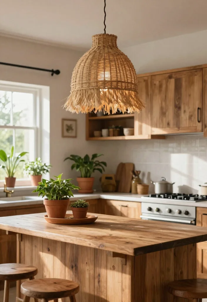 16 Kitchen Lighting Over Island Ideas With Statement Glow - 15. Nature-Inspired Lighting 1
