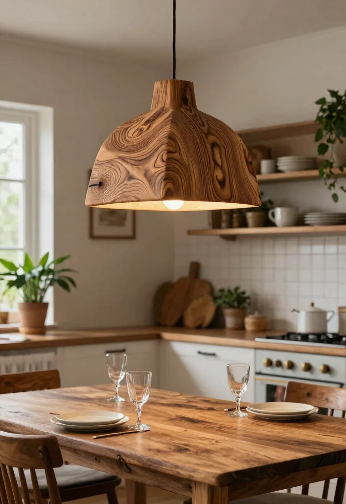 16 Light Above Kitchen Table Ideas With Warm Glow - 1. Reclaimed Wood Pendant Lights 1