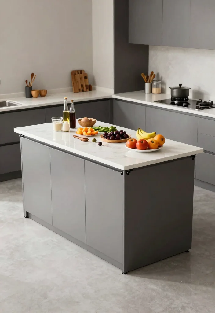 16 Storage Kitchen Ideas That Keep Everything Organized - 12. Foldable Kitchen Island 1