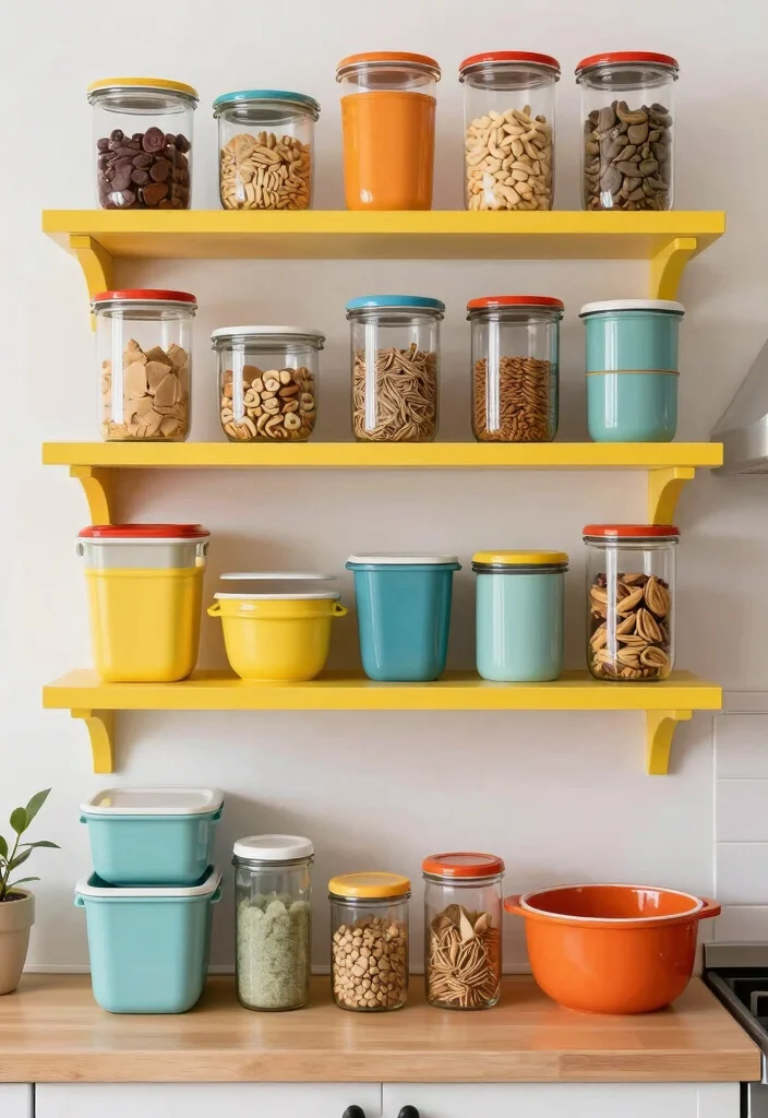16 Storage Kitchen Ideas That Keep Everything Organized - 14. Color-Coded Storage 1