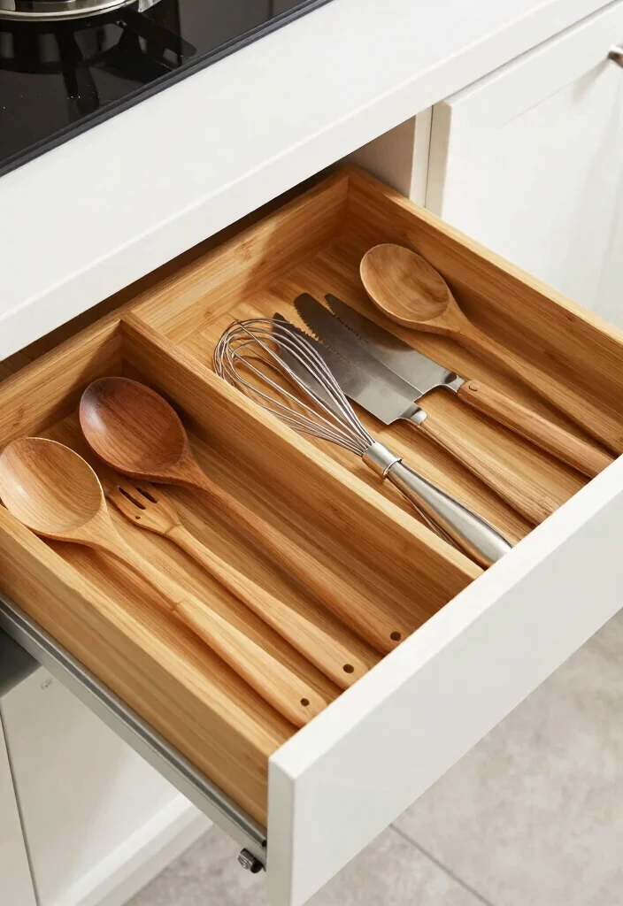 16 Storage Kitchen Ideas That Keep Everything Organized - 3. Drawer Dividers 1