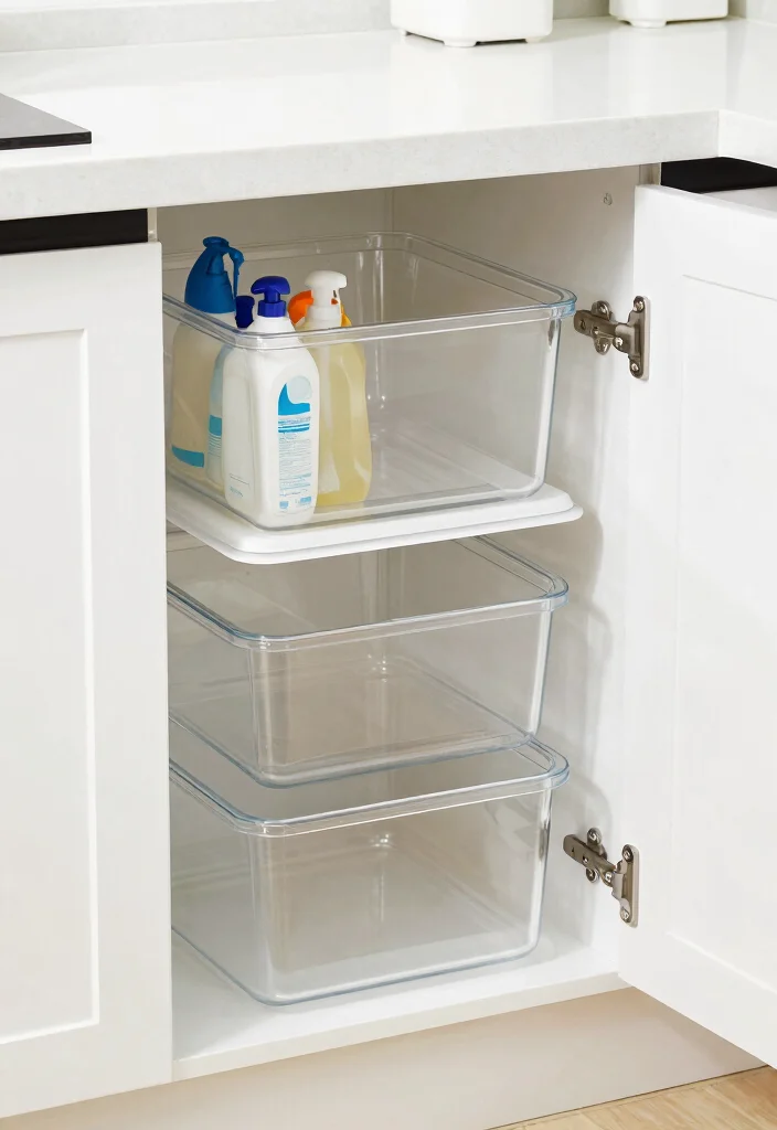 16 Storage Kitchen Ideas That Keep Everything Organized - 4. Under-Sink Storage 1