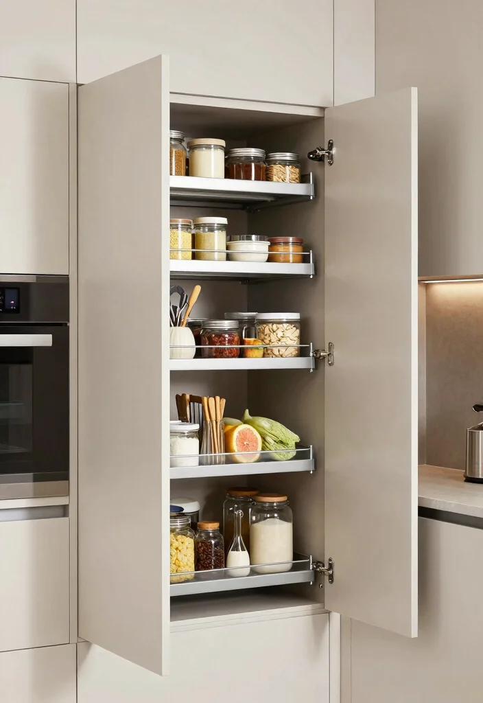 16 Storage Kitchen Ideas That Keep Everything Organized - 8. Pull-Out Shelves 1