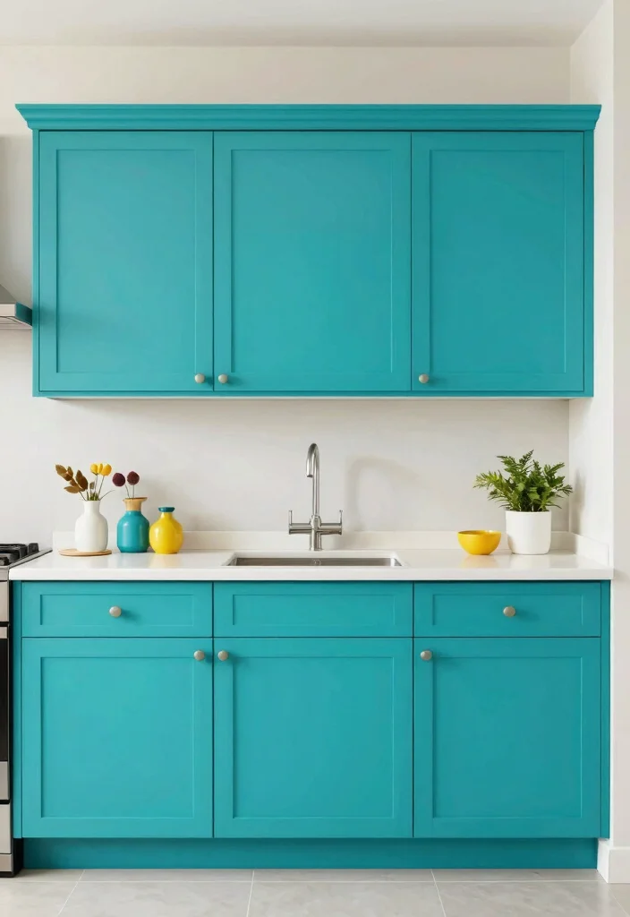 16 Wooden Cabinets Kitchen 2026 Trending Ideas With Timeless Warmth - 10. Bold Color Accents 1