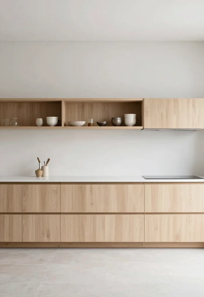 16 Wooden Cabinets Kitchen 2026 Trending Ideas With Timeless Warmth - 11. Minimalist Designs for a Clean Look 1