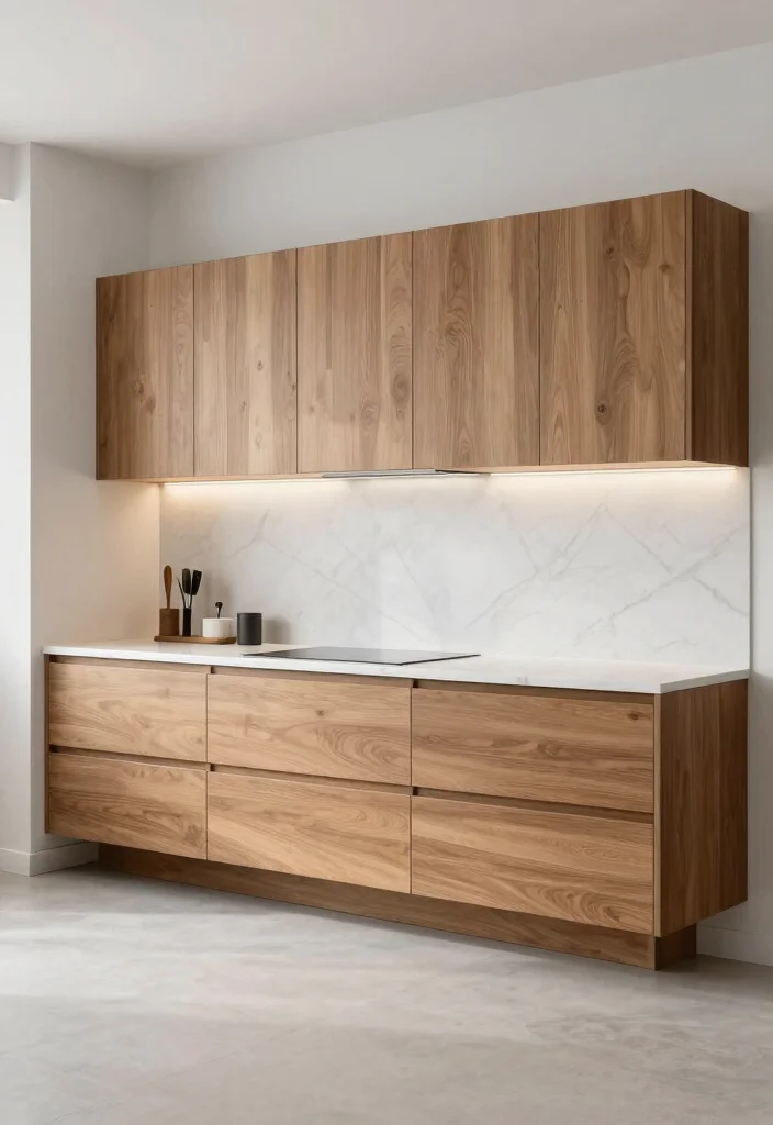 16 Wooden Cabinets Kitchen 2026 Trending Ideas With Timeless Warmth - 4. Floating Cabinets for a Modern Twist 1