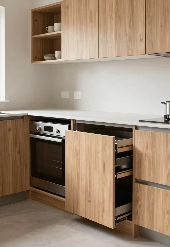 17 Kitchen Appliance Cabinet Ideas That Conceal & Simplify - 11. Under-Bench Storage Solutions 1