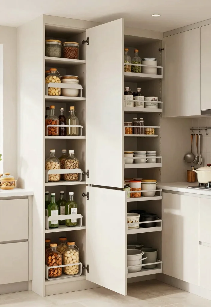 17 Kitchen Appliance Cabinet Ideas That Conceal & Simplify - 13. Vertical Storage Solutions 1