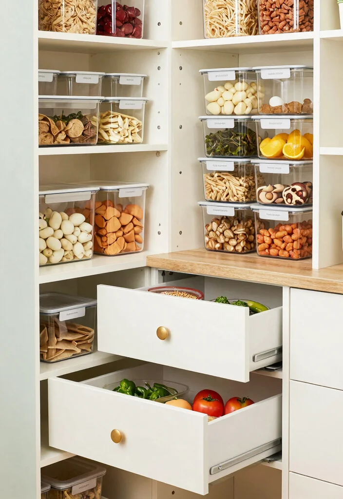 17 Kitchen Appliance Cabinet Ideas That Conceal & Simplify - 16. Creative Pantry Solutions 1