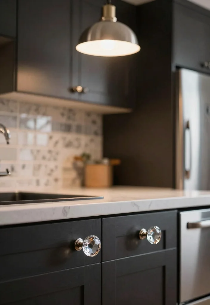 17 Kitchen Cabinet Knobs and Pulls Ideas That Upgrade Instantly 4 17 Kitchen Cabinet Knobs and Pulls Ideas That Upgrade Instantly - 4. Vintage Glass Knobs 1