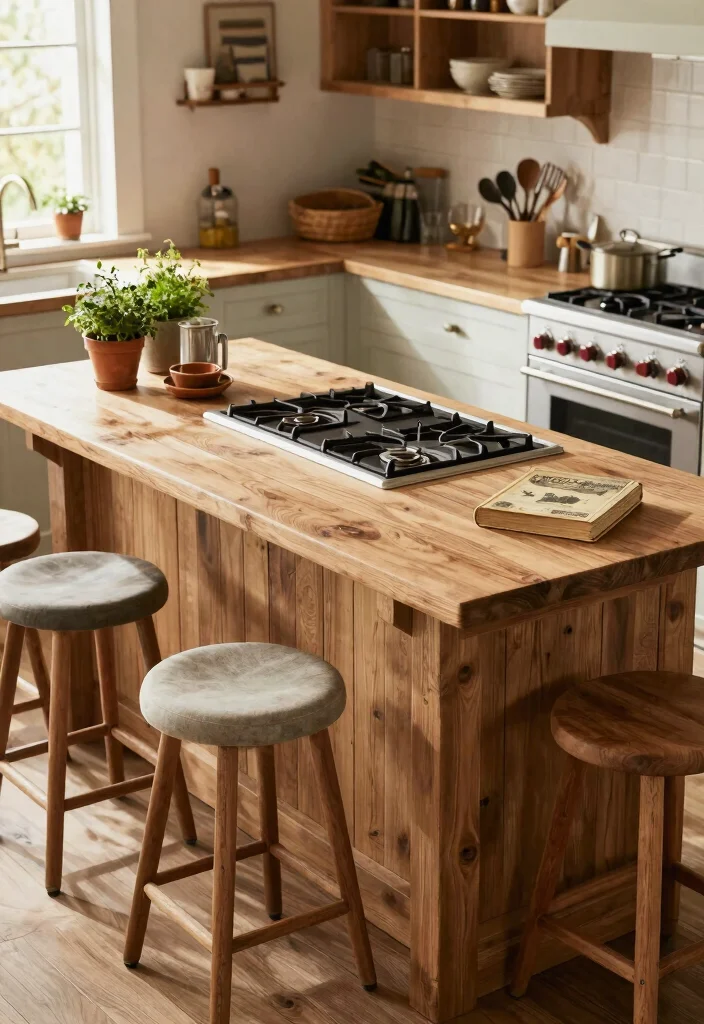 17 Kitchen Island Ideas With Seating That Bring Everyone Together - 14. The Functional Island with a Cooktop 1