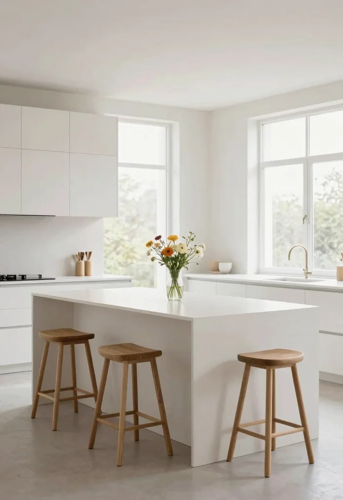 17 Kitchen Island Ideas With Seating That Bring Everyone Together - 6. The Minimalist Island with Seating 1