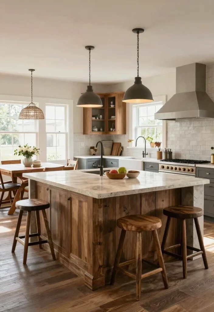 17 Kitchen Island Ideas With Seating That Bring Everyone Together - 8. The U-Shaped Island 1