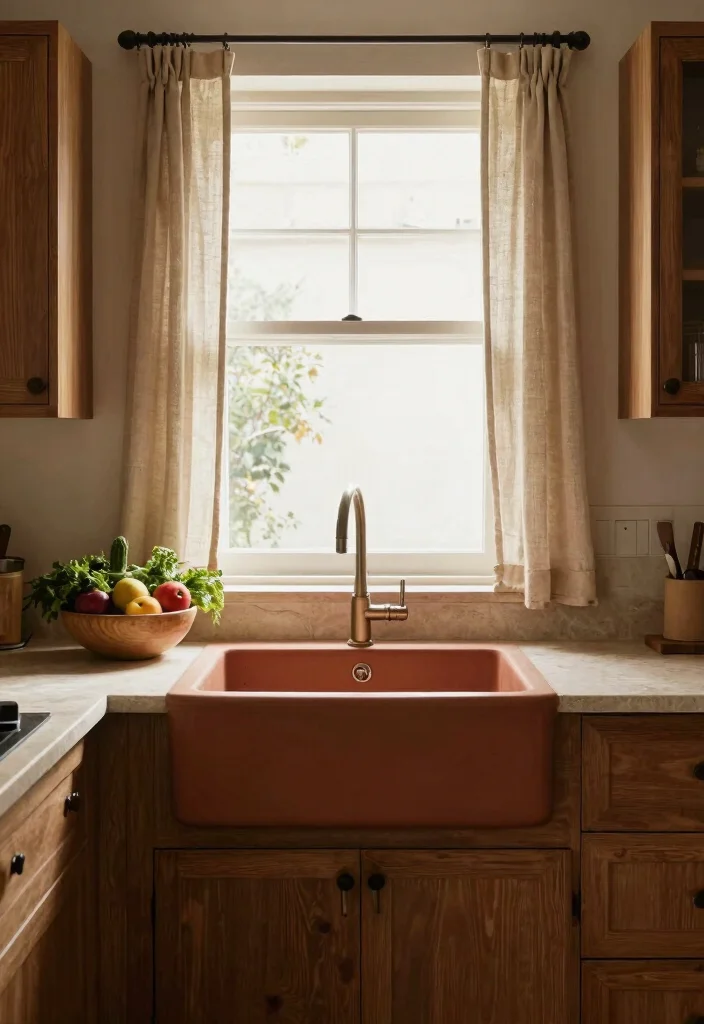 17 Kitchen Sink With Window Ideas That Feel Bright & Airy 12 17 Kitchen Sink With Window Ideas That Feel Bright & Airy - 12. Warm Earth Tones 1