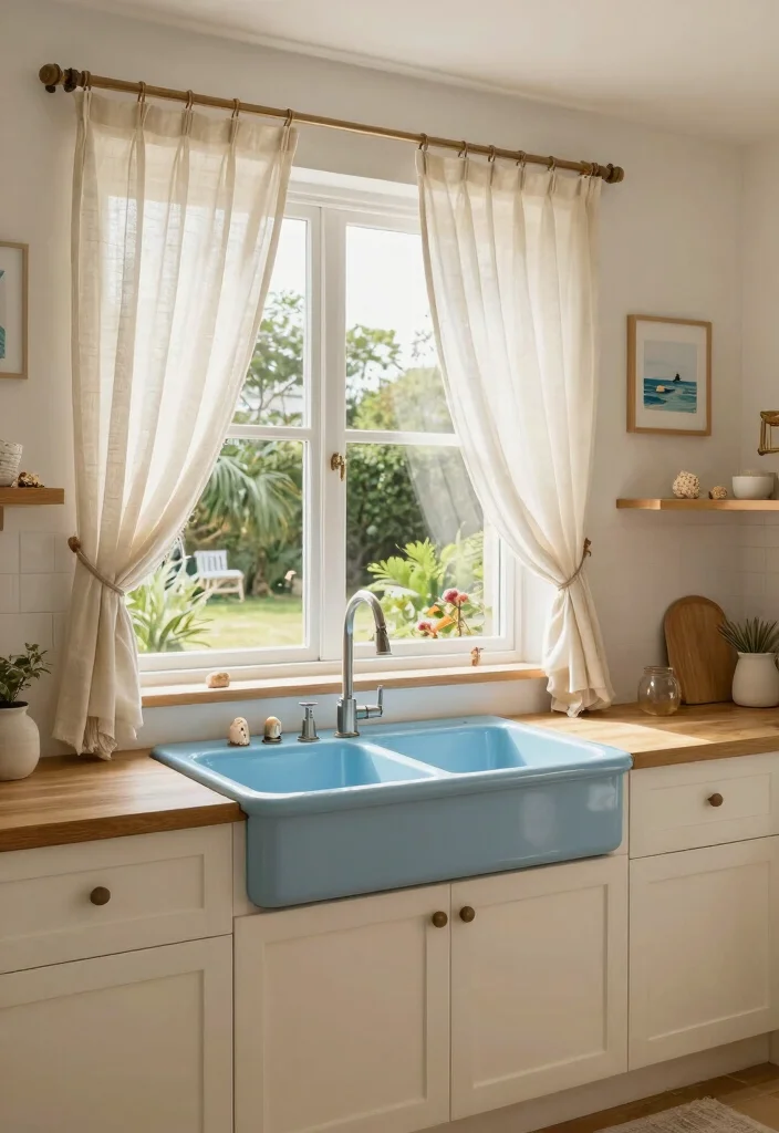 17 Kitchen Sink With Window Ideas That Feel Bright & Airy 6 17 Kitchen Sink With Window Ideas That Feel Bright & Airy - 6. Coastal Inspiration 1