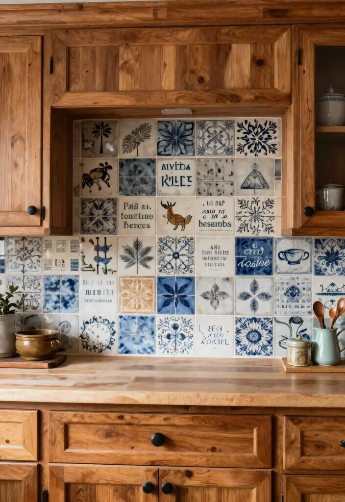 17 Kitchen Wall Tiles Backsplash Ideas With Stylish Detail - 17. Unique Custom Tiles 1