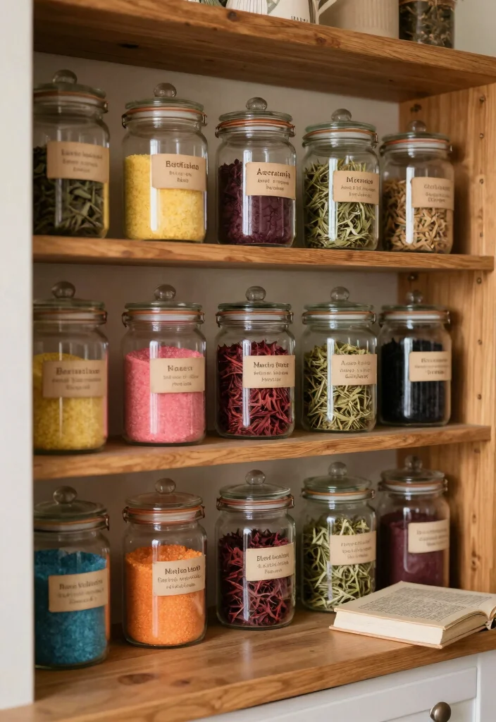 17 Kitchen Witch Decor Ideas With Cozy Mystical Charm 11 17 Kitchen Witch Decor Ideas With Cozy Mystical Charm - 11. Spell Jar Station 1