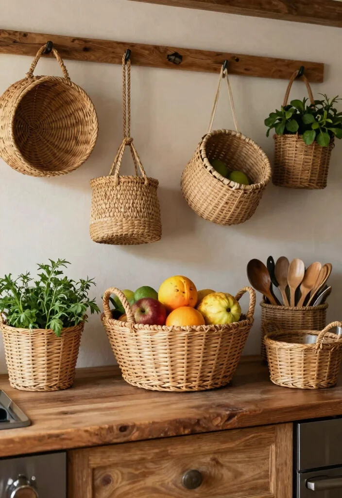 17 Kitchen Witch Decor Ideas With Cozy Mystical Charm 3 17 Kitchen Witch Decor Ideas With Cozy Mystical Charm - 3. Woven Baskets for Storage 1