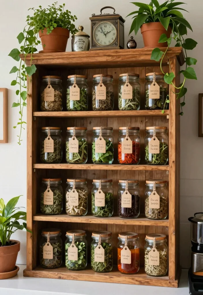 17 Kitchen Witch Decor Ideas With Cozy Mystical Charm 5 17 Kitchen Witch Decor Ideas With Cozy Mystical Charm - 5. Apothecary-Style Shelf 1