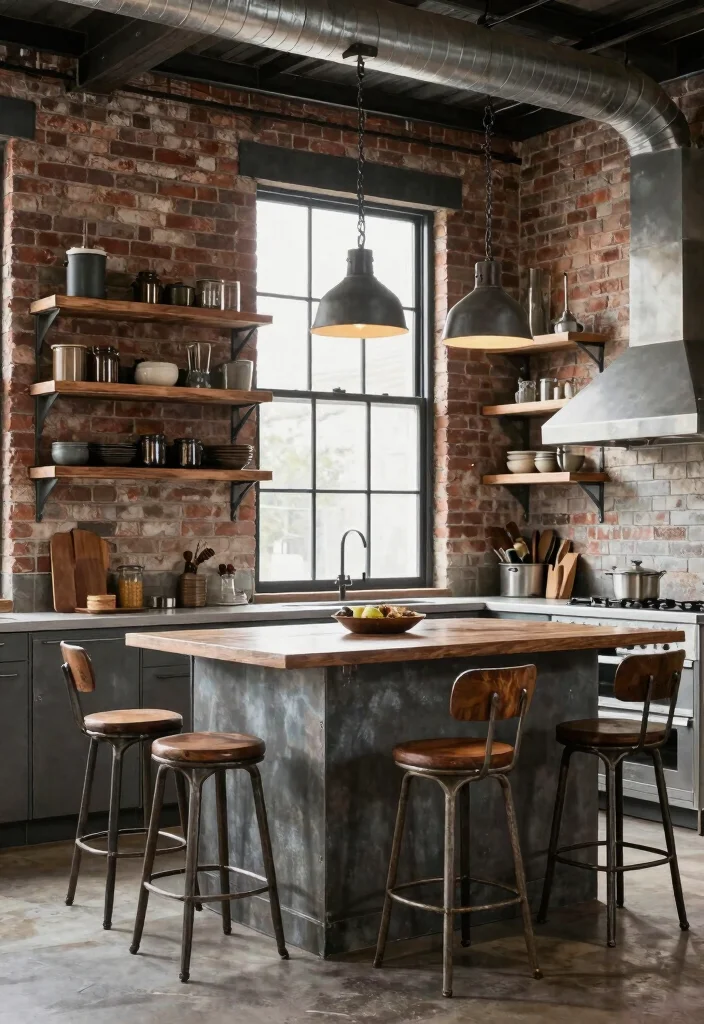 17 Kitchen With Bay Window Layout Ideas That Feel Spacious 15 17 Kitchen With Bay Window Layout Ideas That Feel Spacious - 15. Industrial Style 1