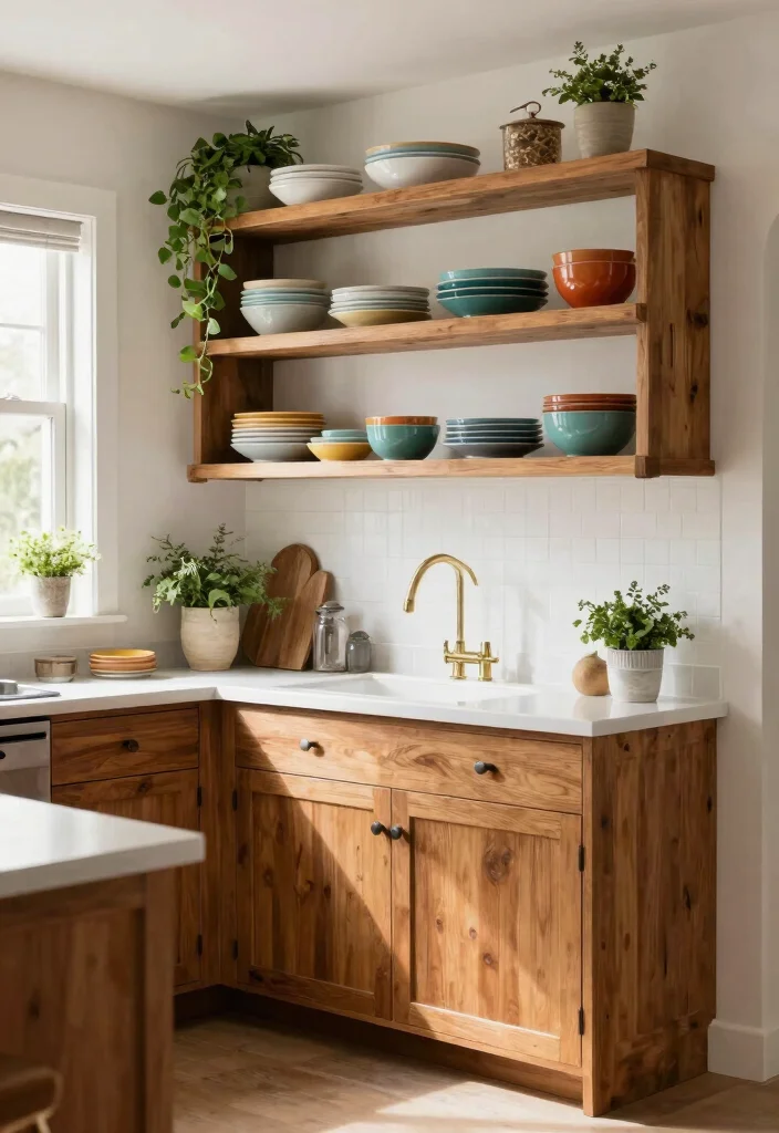 17 Shaker Style Kitchen Cabinets Ideas With Timeless Appeal 3 17 Shaker Style Kitchen Cabinets Ideas With Timeless Appeal - 3. Open Shelving with Shaker Cabinets 1