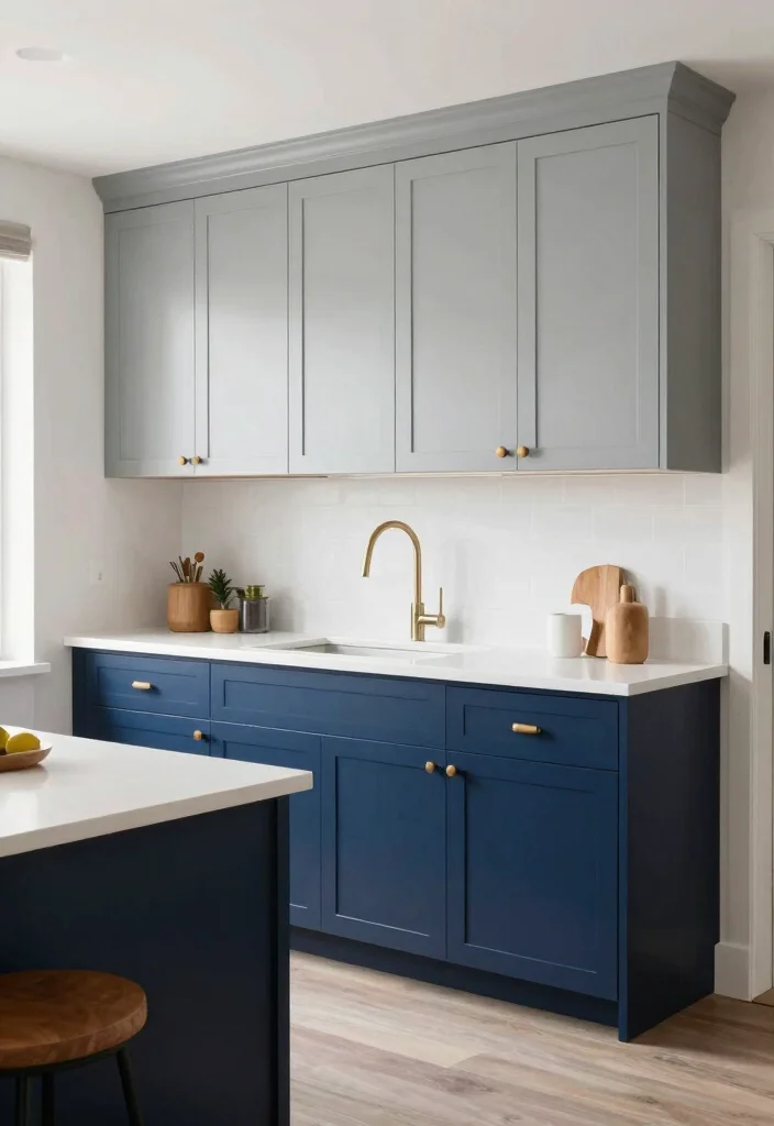 17 Shaker Style Kitchen Cabinets Ideas With Timeless Appeal 4 17 Shaker Style Kitchen Cabinets Ideas With Timeless Appeal - 4. Two-Tone Cabinetry 1