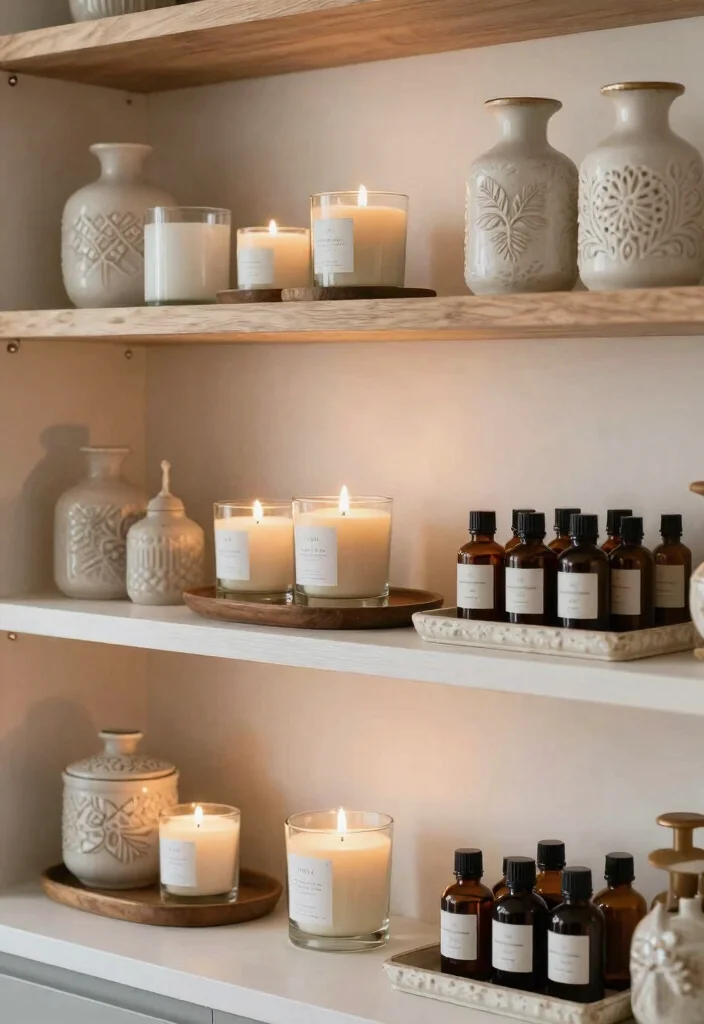 17 Shelf Decor Kitchen Ideas That Look Effortlessly Styled 12 17 Shelf Decor Kitchen Ideas That Look Effortlessly Styled - 12. Elevated Scent 1