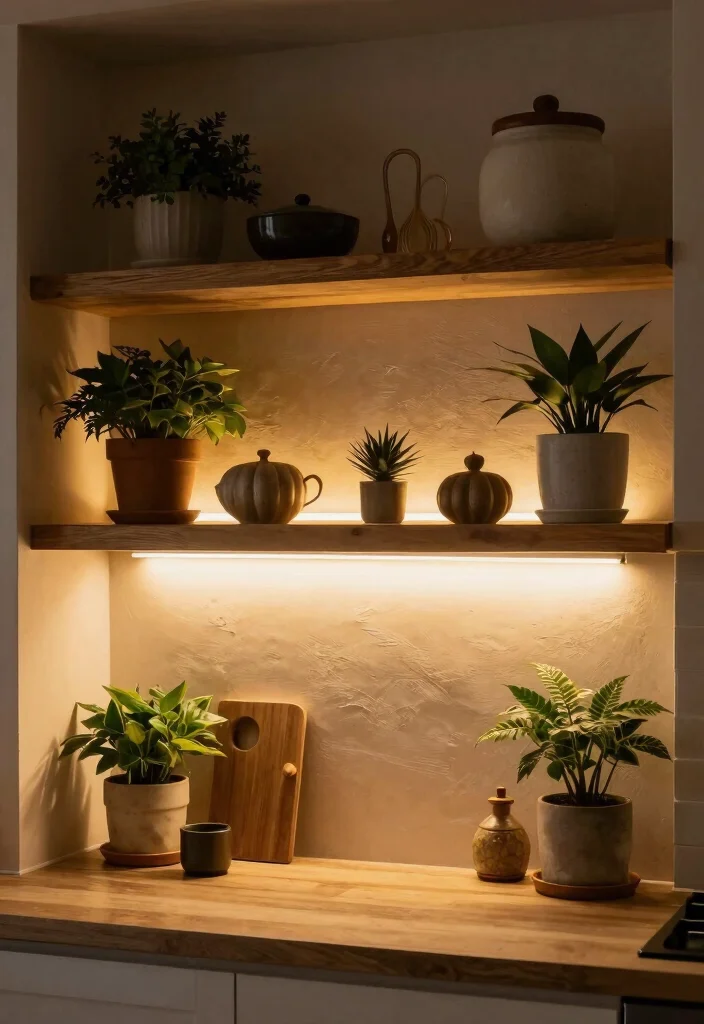 17 Shelf Decor Kitchen Ideas That Look Effortlessly Styled 17 17 Shelf Decor Kitchen Ideas That Look Effortlessly Styled - 17. Statement Lighting 1