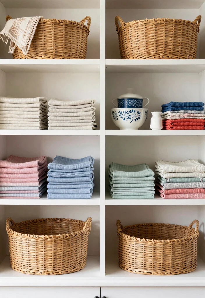 17 Shelf Decor Kitchen Ideas That Look Effortlessly Styled 4 17 Shelf Decor Kitchen Ideas That Look Effortlessly Styled - 4. Layered Textiles 1